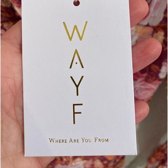 NWT WAYF Asymmetrical Ruched Floral Mini Dress - Picture 1 of 14